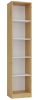 Aldabra R40 polcos szekrény, 40x182x30 cm, tölgy-fehér