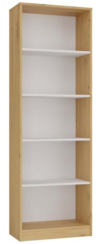Aldabra R60 polcos szekrény, 60x182x30 cm, tölgy-fehér