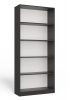 Aldabra R80 polcos szekrény, 80x182x30 cm, antracit