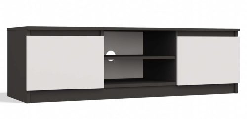 Aldabra RTV120 TV szekrény, 120x36x40 cm, antracit-fehér