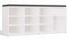 Aldabra TALLIN cipőszekrény, 110x49x35 cm, fehér