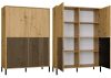 Aldabra KAMARO 4DK/SLIM polcos szekrény, 103,5x147,5x40 cm, tölgy