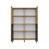 Aldabra KAMARO 4DK/SLIM polcos szekrény, 103,5x147,5x40 cm, tölgy