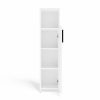 Aldabra Alvo 1D álló fürdőszoba szekrény - szekrény 1 ajtóval, 4 polccal, fehér