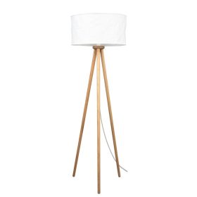   Aldabra Laura állólámpa E27-es foglalat, 1 izzós 60W festett-átlátszó-fehér fenyő