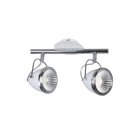   Aldabra Oliver mennyezeti lámpa GU10-es foglalat, 2 LED izzó, 5,5W fehér-króm