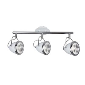   Aldabra Oliver mennyezeti lámpa GU10-es foglalat, 3 LED izzó, 5,5W fehér-króm