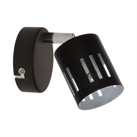   Aldabra Ulrika fali lámpa G9-es foglalat, 1 izzós, 28W króm-fekete