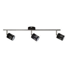   Aldabra Ulrika mennyezeti lámpa G9-es foglalat, 3 izzós, 28W króm-fekete