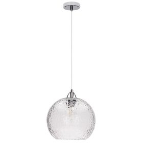   Aldabra Universe függőlámpa E27-es foglalat, 1 izzós, 60W króm-átlátszó