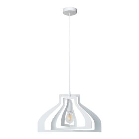   Aldabra Justyna függőlámpa E27-es foglalat, 1 izzós, 60W fehér, közepes méretű lámpa alakú búrával