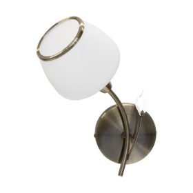   Aldabra Marbella fali lámpa E14-es foglalat, 1 izzós, 40W patina-fehér 