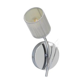   Aldabra Marbella fali lámpa E14-es foglalat, 1 izzós, 9W ezüst-króm 