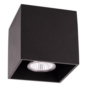   Aldabra Nicold mennyezeti lámpa GU10-es foglalat, 1 izzós, 35W fekete 