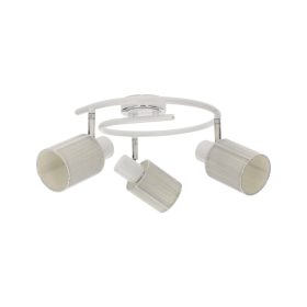   Aldabra Paola mennyezeti lámpa E14-es foglalat, 3 izzós, 9W ezüst-fehér 