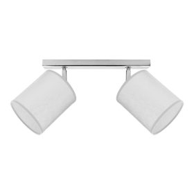   Aldabra Prata mennyezeti lámpa E27-es foglalat, 2 izzós, 25W króm-ezüst 