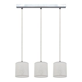   Aldabra Prata függőlámpa E27-es foglalat, 3 izzós, 25W króm-ezüst-átlátszó 