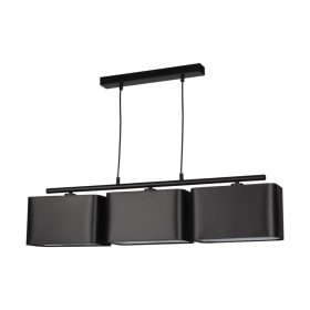   Aldabra Vertigo függőlámpa E27-es foglalat, 3 izzós, 25W fekete 