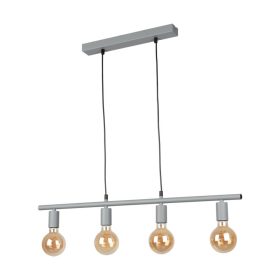   Aldabra Vertigo függőlámpa E27-es foglalat, 4 izzós, 25W szürke 