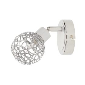   Aldabra Virgo fali lámpa LED G9-es foglalat, 1 izzós, 40W króm-fehér 