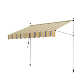   Aldabra HHYVA4012 balkon napellenző, 400x120 cm, kék- sárga